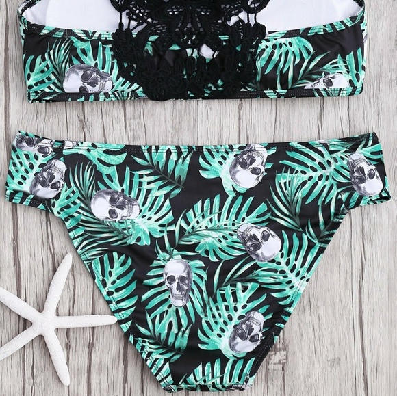 5⭐Rated Crochet Skull💀🌴Palm Bikini - Picture 8 of 8